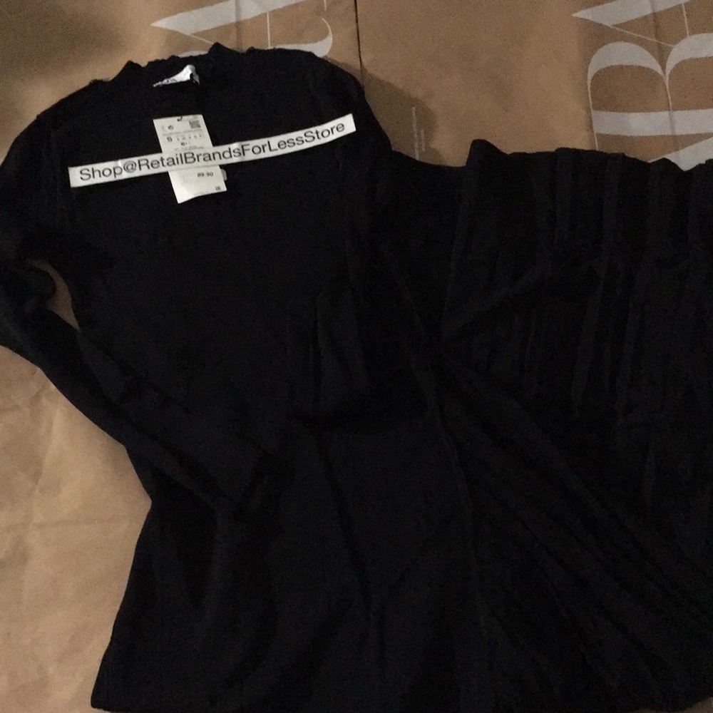 ZARA COLLECTION BLACK KNIT BANDAGE CONTRAST MAXI DRESS $89.90 - Picture 12 of 12